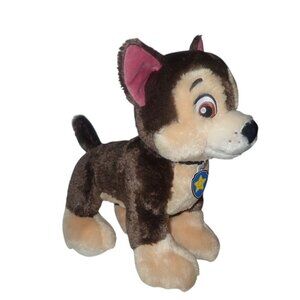 Build A Bear Paw Patrol CHASE Dog Plush Nickelodeon Stuffed 12" collar and‎ tag